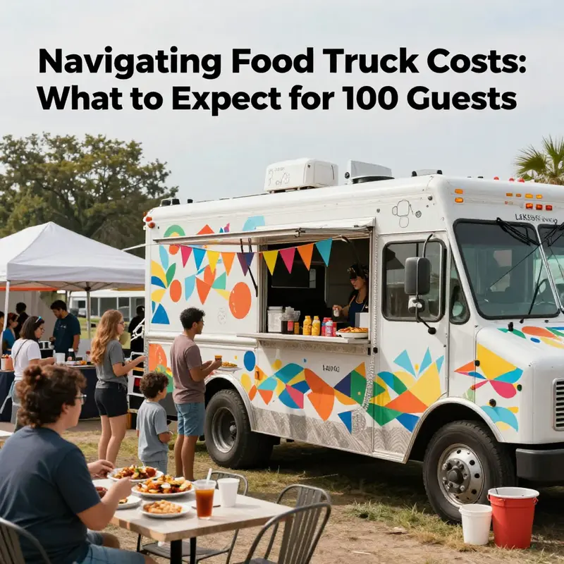 Crowd gathering at a food truck festival in Lakewood, enjoying various dishes and engaging in a cheerful community atmosphere.