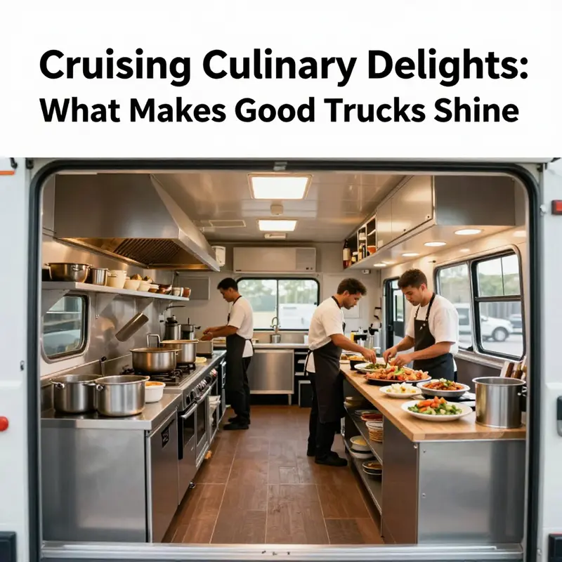 An organized kitchen layout demonstrating the importance of space in food truck operations.