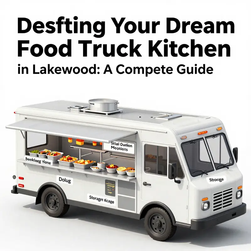 A food truck operator studying local licensing requirements in a vibrant Lakewood setting.