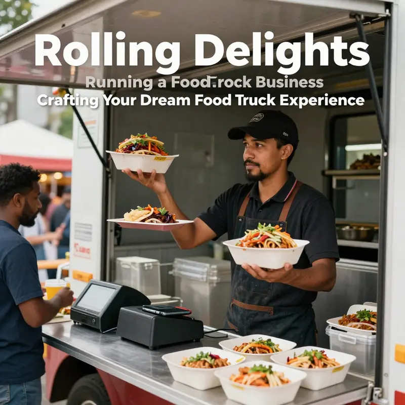 Essential cooking appliances and food prep stations in a food truck.