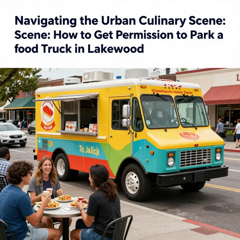 A lively food truck in Lakewood, capturing the spirit of street food and community engagement.