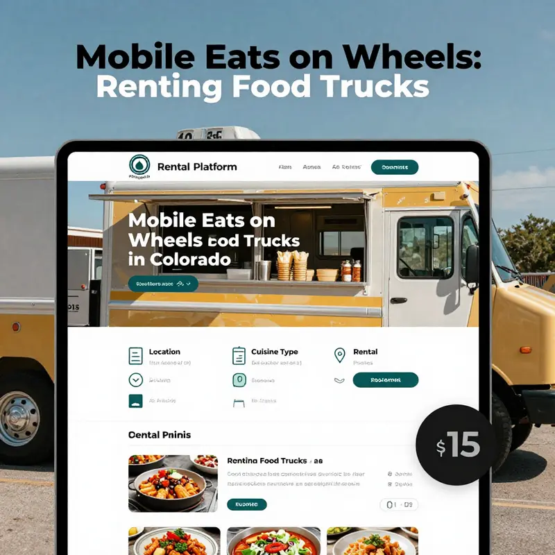 An overview of the vibrant food truck rental landscape in Colorado while showcasing cheerful diners.