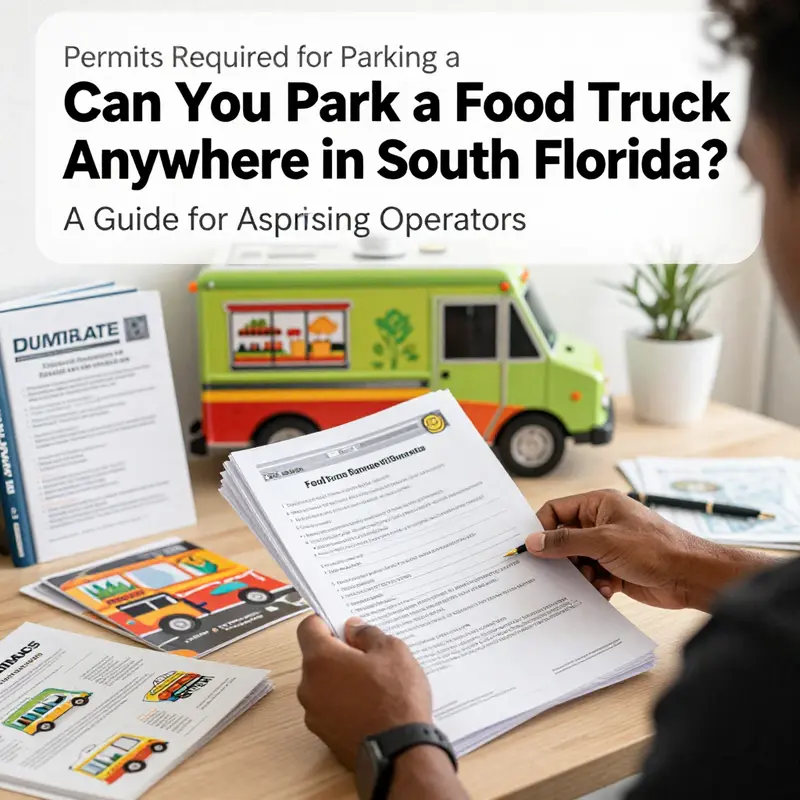 Exploring legal parking spaces for food trucks in South Florida.