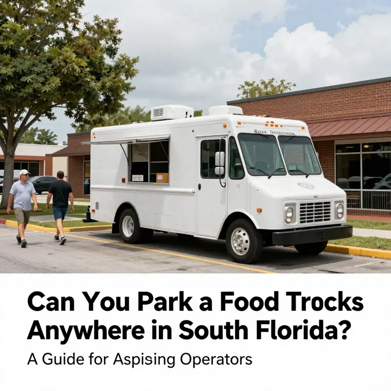 Exploring legal parking spaces for food trucks in South Florida.