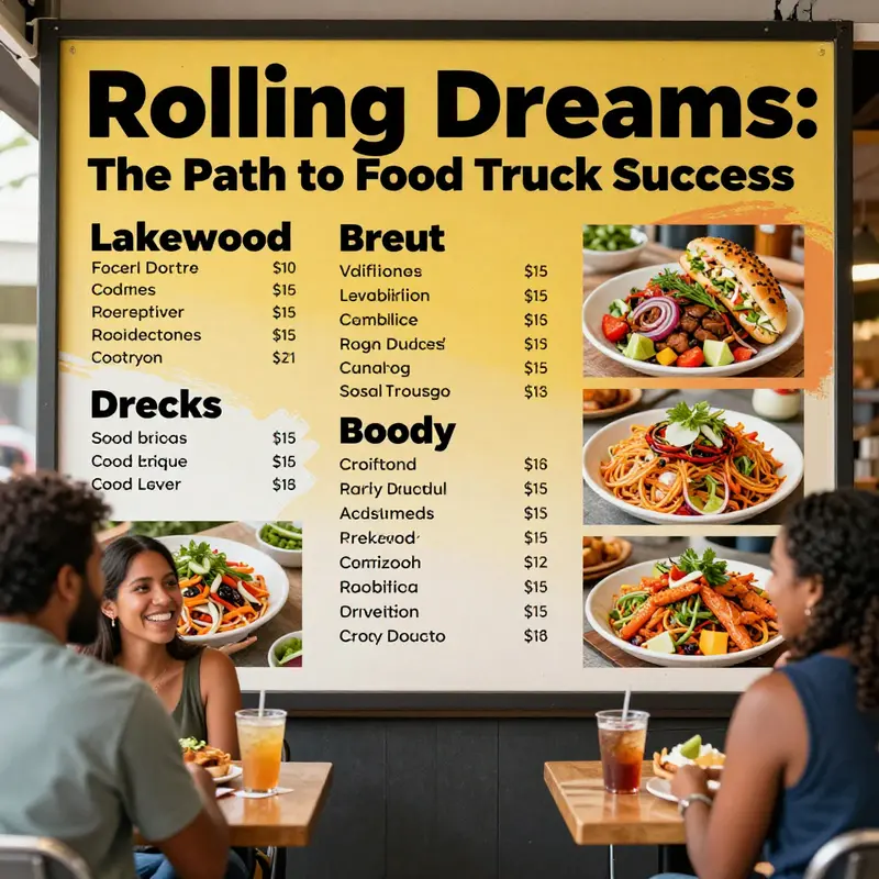 Customers line up at a food truck, illustrating the energy and trends essential for business success.