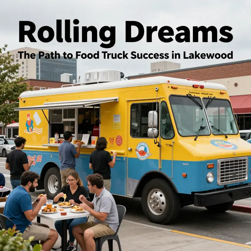 Customers line up at a food truck, illustrating the energy and trends essential for business success.