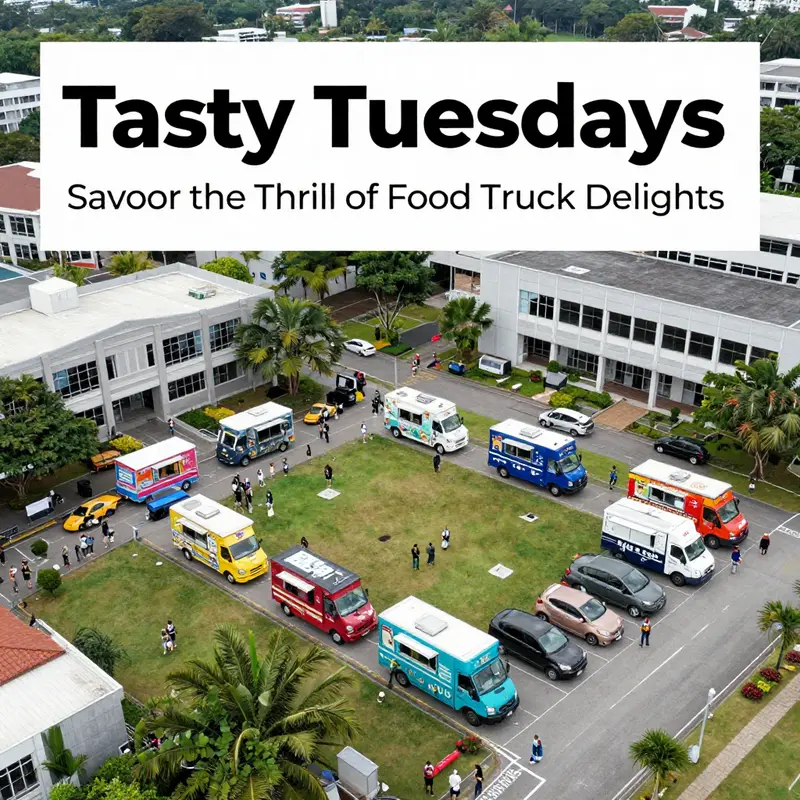 Excited crowds gather for delicious offerings as Food Truck Tuesdays kick off at NUS.