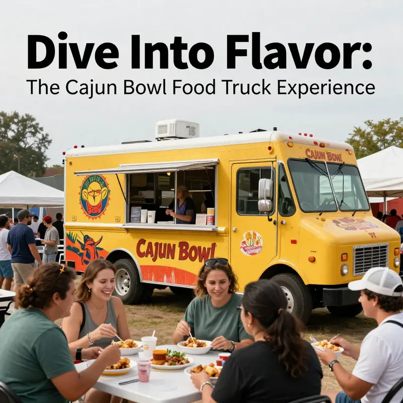 The Cajun Bowl Food Truck offering an authentic fusion of flavors to delighted customers.