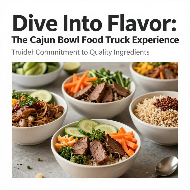 The Cajun Bowl Food Truck offering an authentic fusion of flavors to delighted customers.