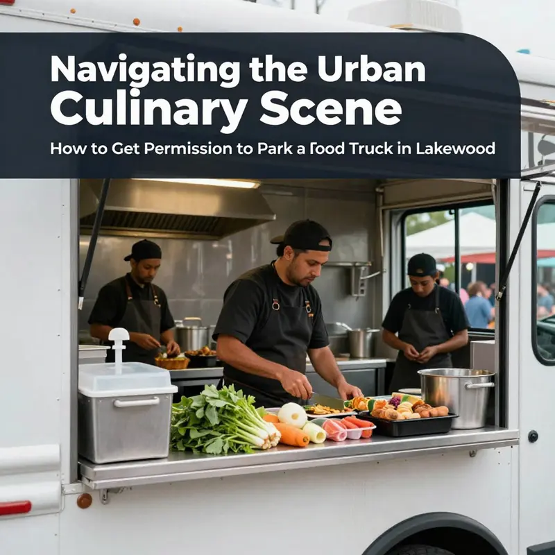 A lively food truck in Lakewood, capturing the spirit of street food and community engagement.