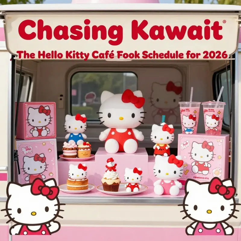 Excitement builds as fans line up at the Hello Kitty Café Food Truck set to grace the Bay Area in January 2026.