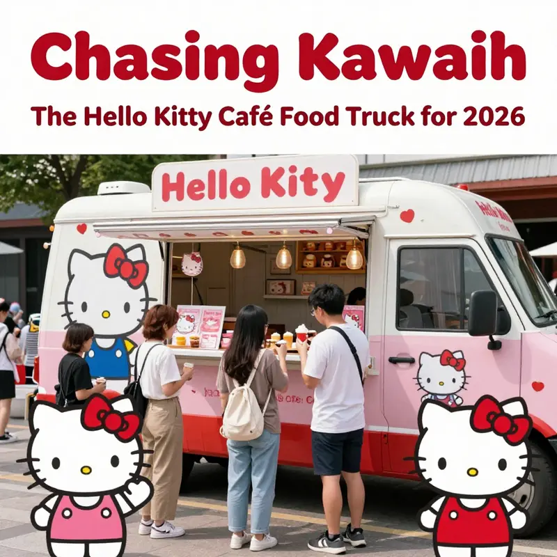 Excitement builds as fans line up at the Hello Kitty Café Food Truck set to grace the Bay Area in January 2026.