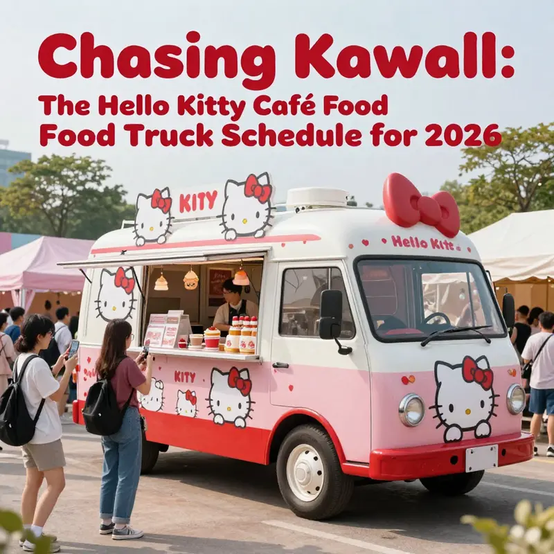 Excitement builds as fans line up at the Hello Kitty Café Food Truck set to grace the Bay Area in January 2026.