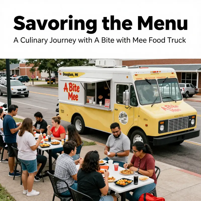 A selection of delicious dishes from A Bite With Mee food truck’s diverse menu.