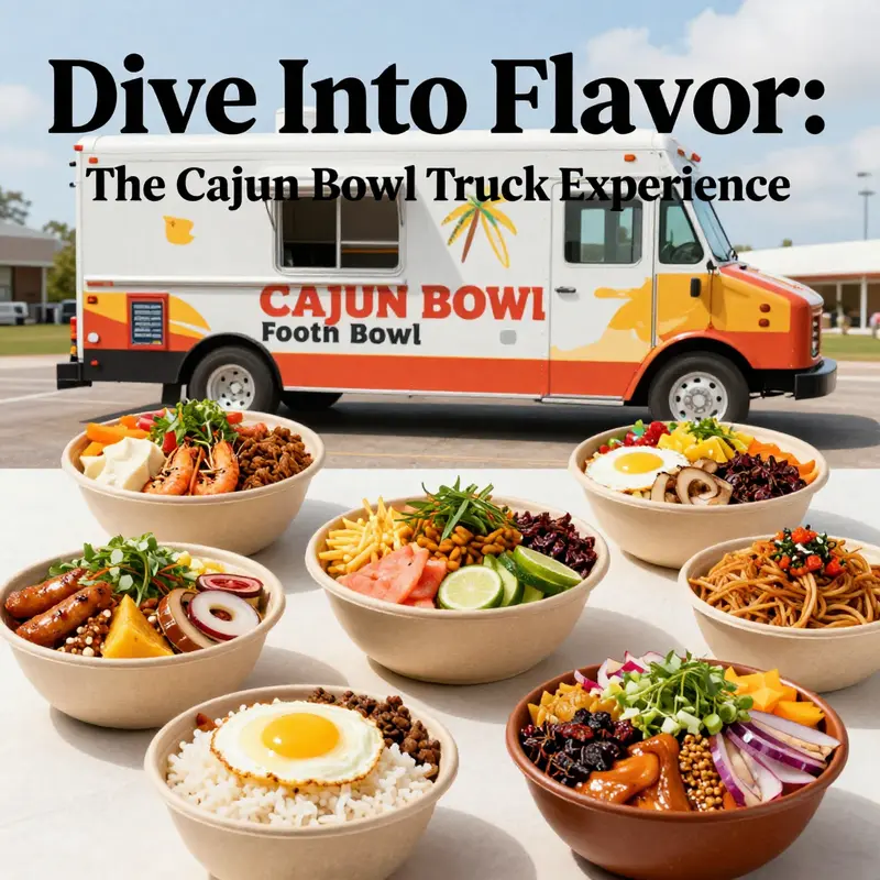 The Cajun Bowl Food Truck offering an authentic fusion of flavors to delighted customers.
