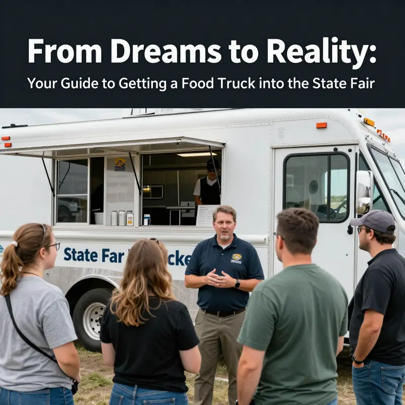 Step-by-step guide on navigating the food truck path to the state fair.