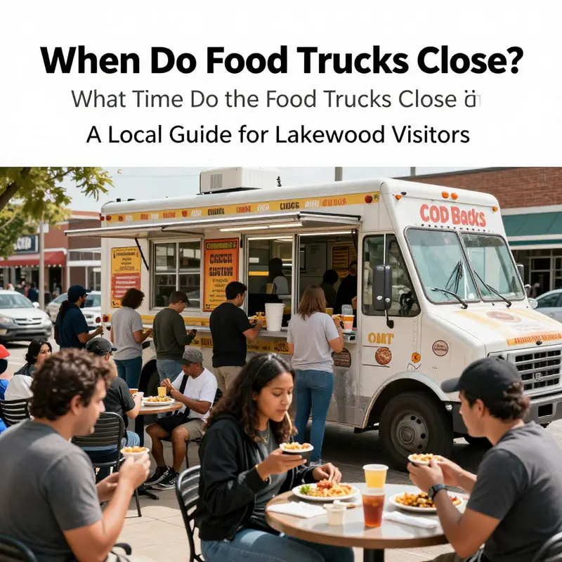 Food trucks close at varying times during local events, ensuring you get the best flavors.