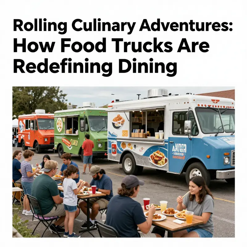 A bustling food truck festival in Lakewood with families and friends enjoying diverse cuisines together.