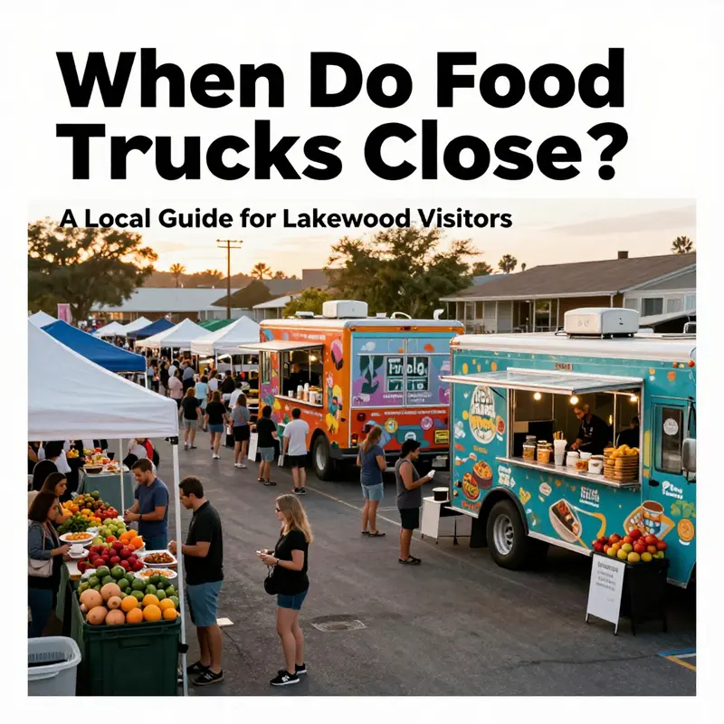 Food trucks close at varying times during local events, ensuring you get the best flavors.