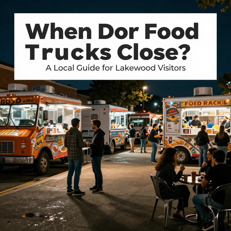 Food trucks close at varying times during local events, ensuring you get the best flavors.