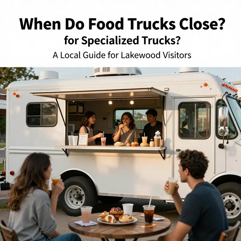 Food trucks close at varying times during local events, ensuring you get the best flavors.