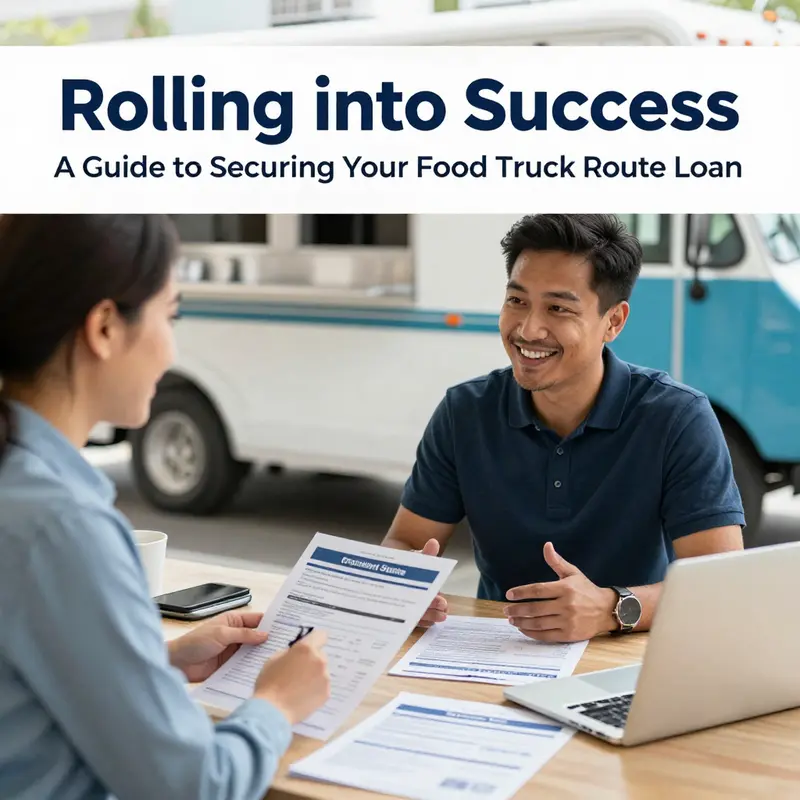 Food truck operators collaborate on their business plan to secure financing.