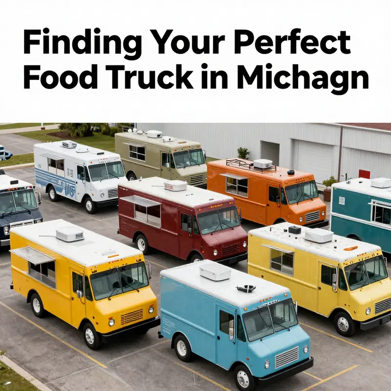 A visual overview of the online platforms where aspiring food truck operators can browse listings in Michigan.