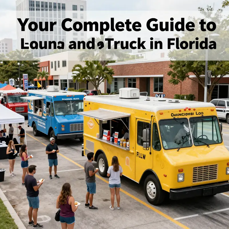 An entrepreneur diligently working on obtaining their food truck business license.