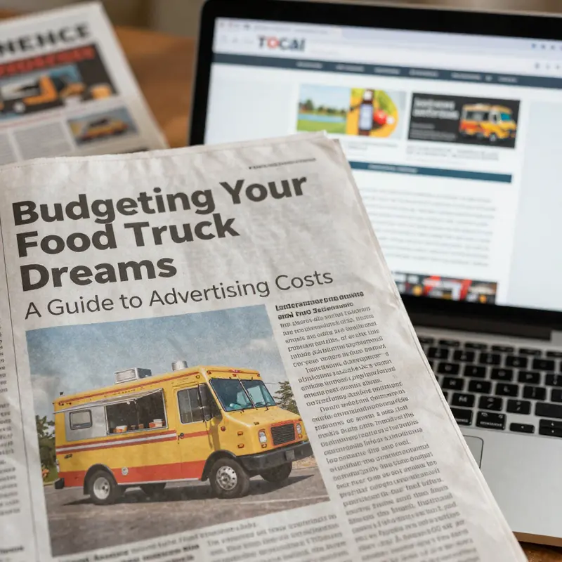 A food truck displaying a creative vehicle wrap, highlighting the importance of visual advertising.