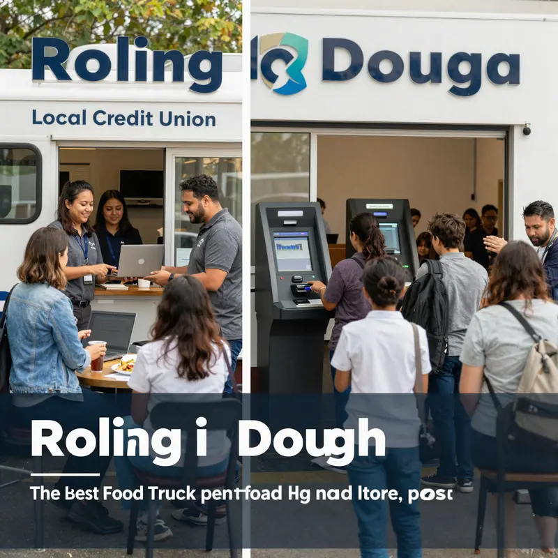 An engaging food truck scene showcasing the lively atmosphere of a thriving street food business.