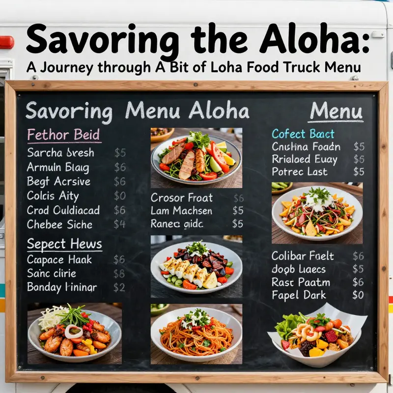 Delicious signature dishes showcasing the best of Hawaiian cuisine at A Bit of Aloha Food Truck.
