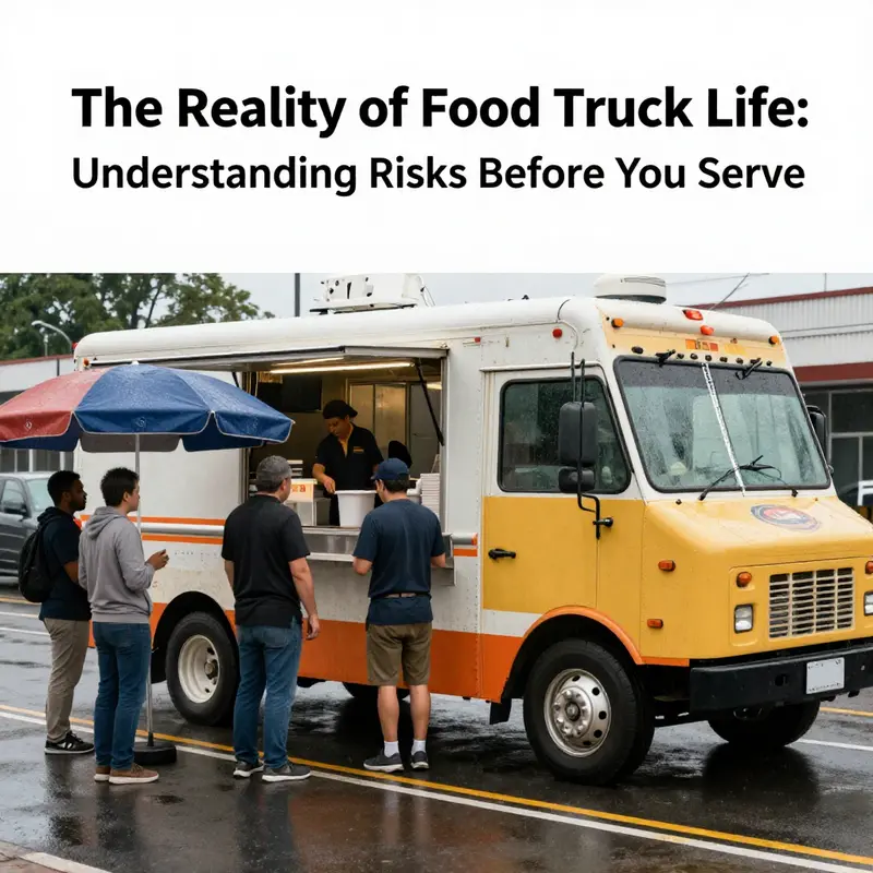 A food truck at a festival, showcasing the financial investment involved in this bustling business.