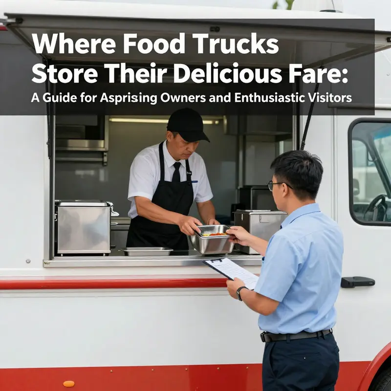Fresh ingredients stored in the refrigeration units of a food truck ready for meal preparation.