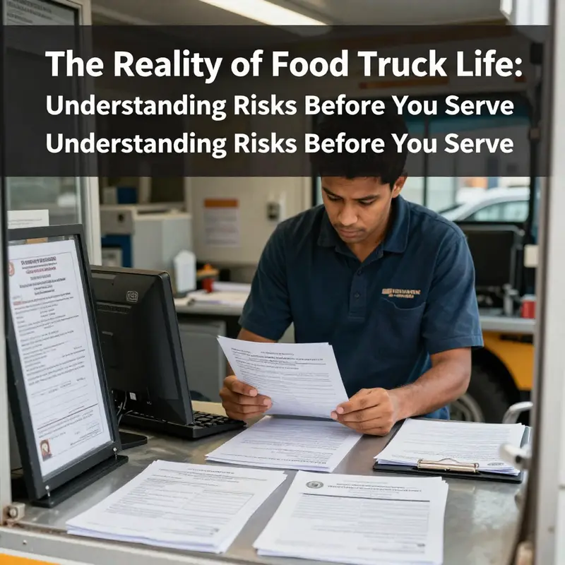 A food truck at a festival, showcasing the financial investment involved in this bustling business.