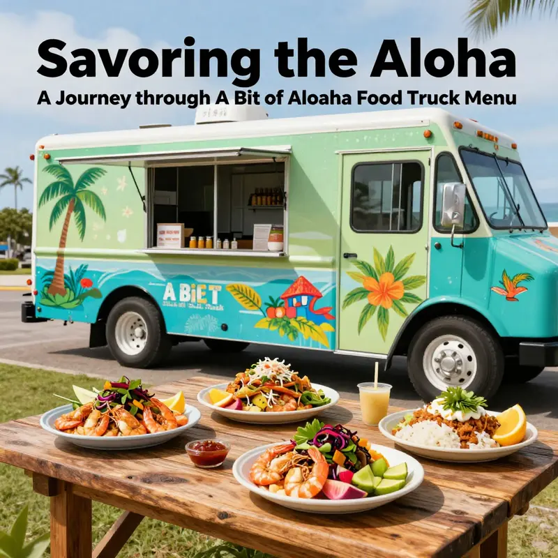 Delicious signature dishes showcasing the best of Hawaiian cuisine at A Bit of Aloha Food Truck.