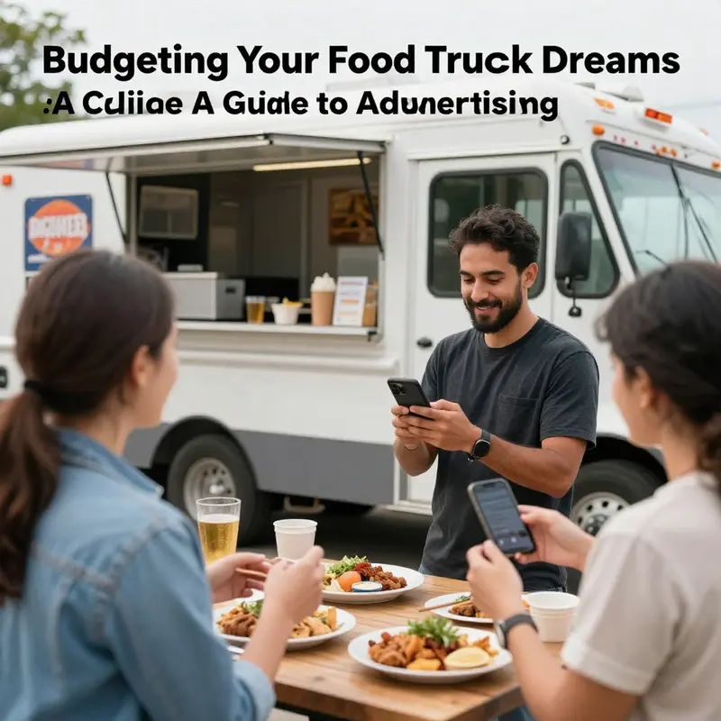 A food truck displaying a creative vehicle wrap, highlighting the importance of visual advertising.