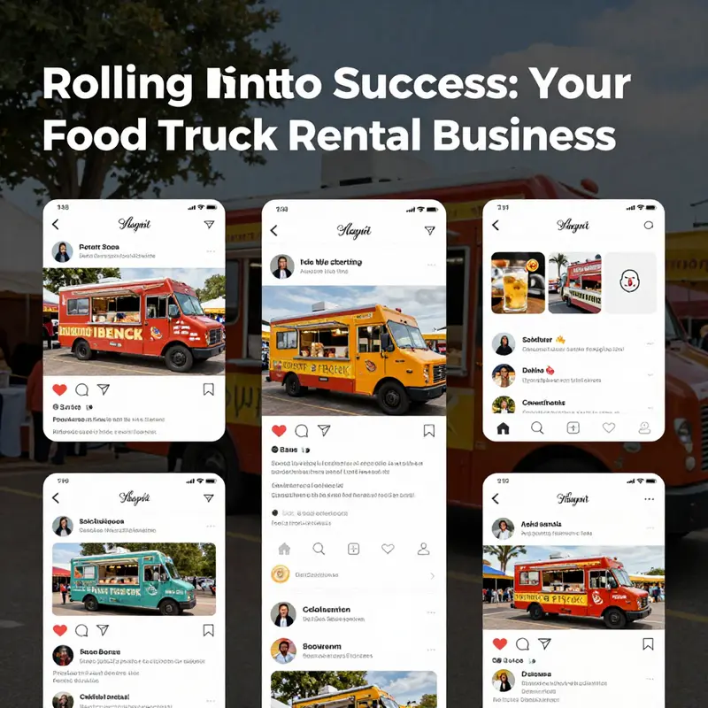 A compelling online presence drives interest in your food truck rental business.