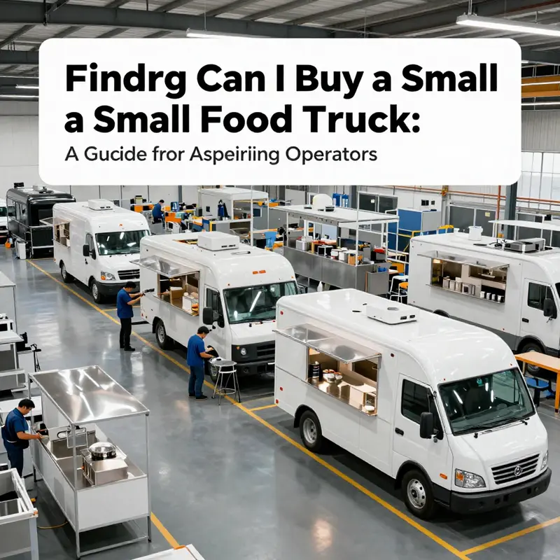 Explore diverse online marketplaces where you can find various small food trucks.