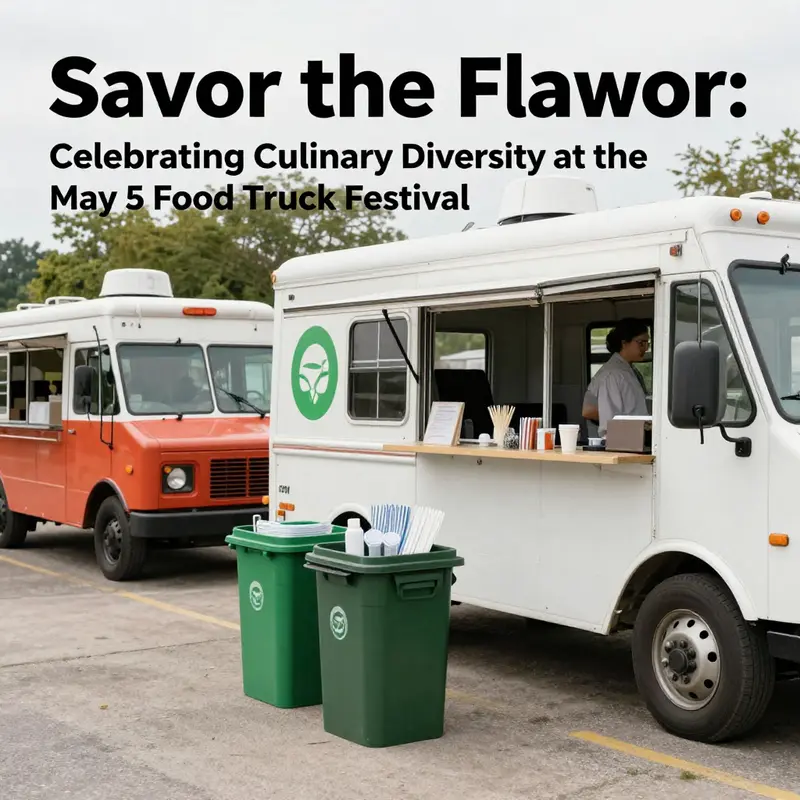 A colorful array of food trucks featuring diverse cuisines ready to impress at the festival.