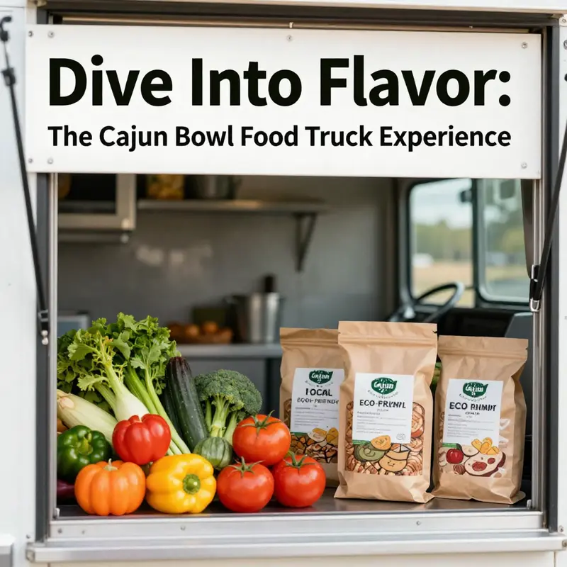The Cajun Bowl Food Truck offering an authentic fusion of flavors to delighted customers.