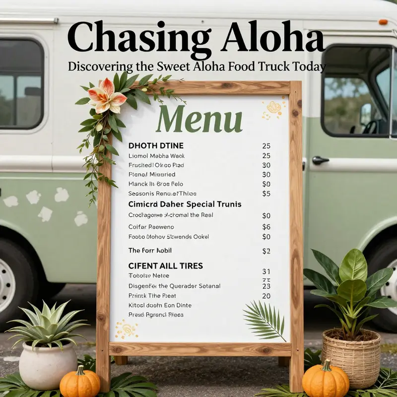 Sweet Aloha Food Truck in action, brightening the day of food lovers with its delectable offerings.