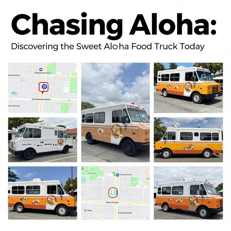 Sweet Aloha Food Truck in action, brightening the day of food lovers with its delectable offerings.