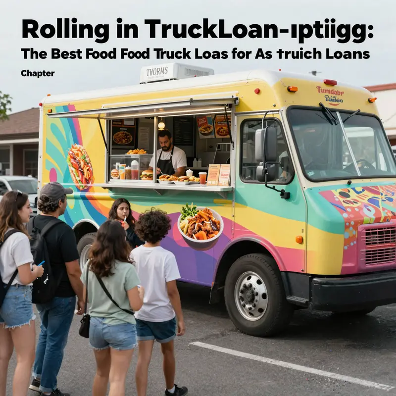 An engaging food truck scene showcasing the lively atmosphere of a thriving street food business.
