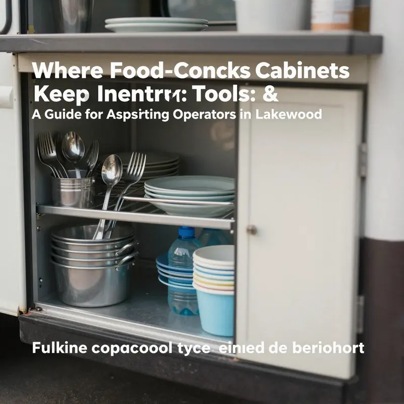 Organized refrigerated storage keeps perishable goods fresh in food trucks.