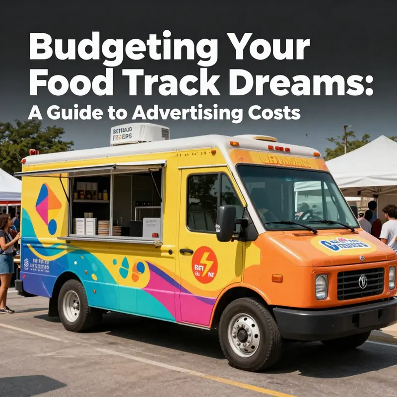 A food truck displaying a creative vehicle wrap, highlighting the importance of visual advertising.