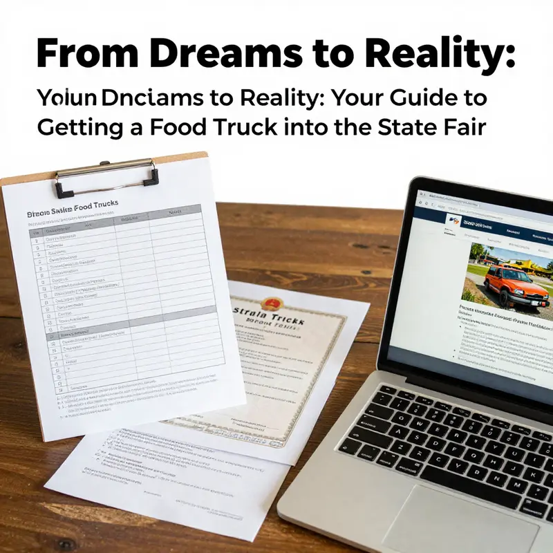 Step-by-step guide on navigating the food truck path to the state fair.