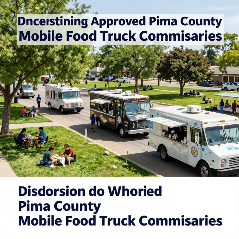 A vibrant park scene illustrating the community connecting over food trucks.