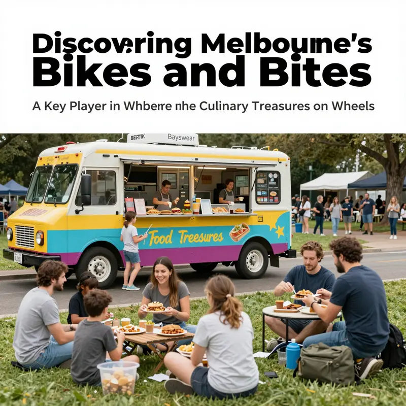 Families enjoying gourmet meals at Bikes and Bites, a key food truck venue in Melbourne.