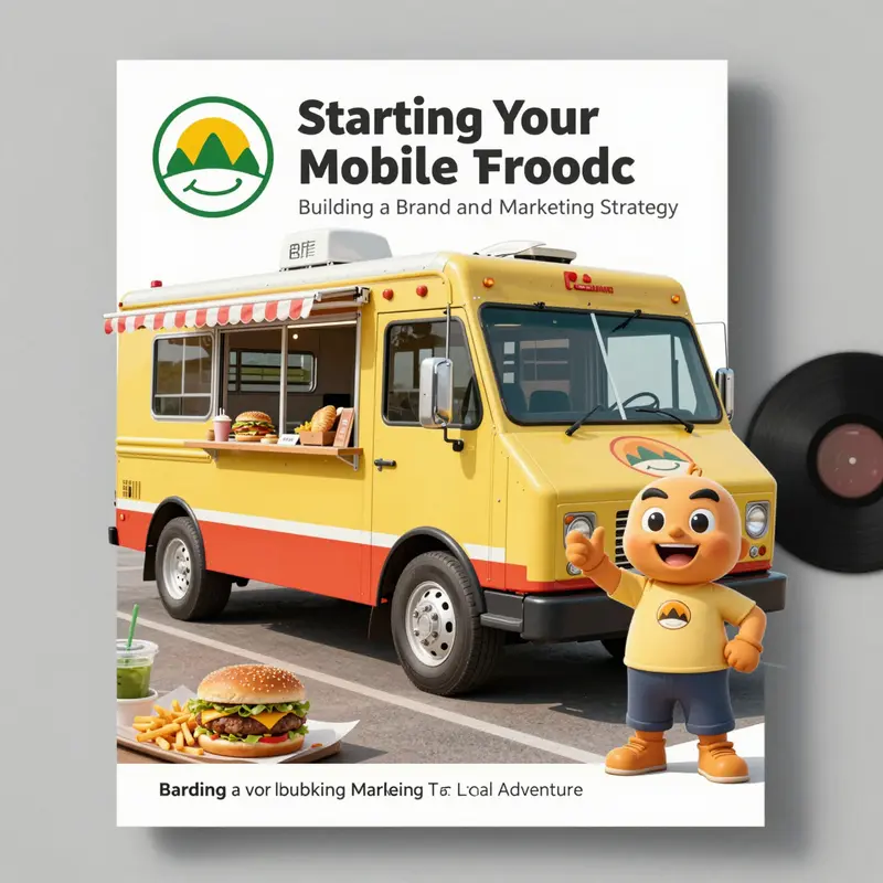 A glimpse into a well-organized food truck kitchen showcasing a unique menu concept.