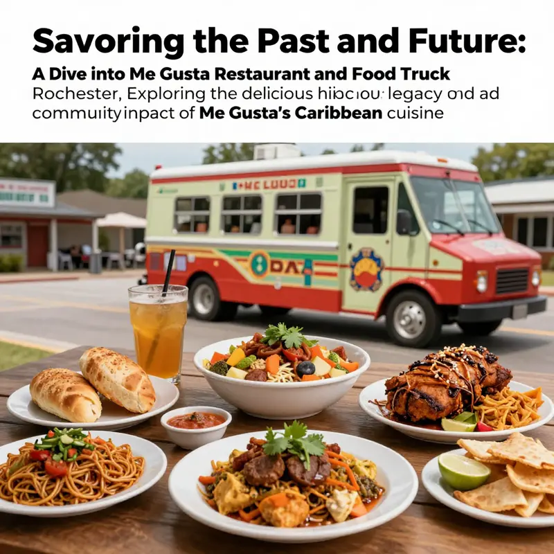 A variety of Caribbean dishes representative of the rich culinary scene in Rochester.